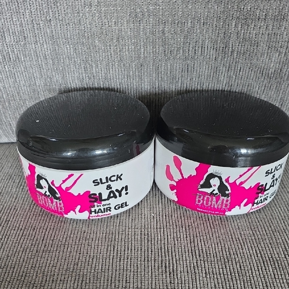 The Bomb Collection Slick & Slay All-in-one Hair Gel, 2 pack, 16.9oz. each, New. - Picture 1 of 9